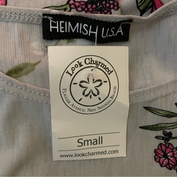 Heimish USA Sleeveless Floral Design Midi Summer Dress Size Small - Picture 9 of 10